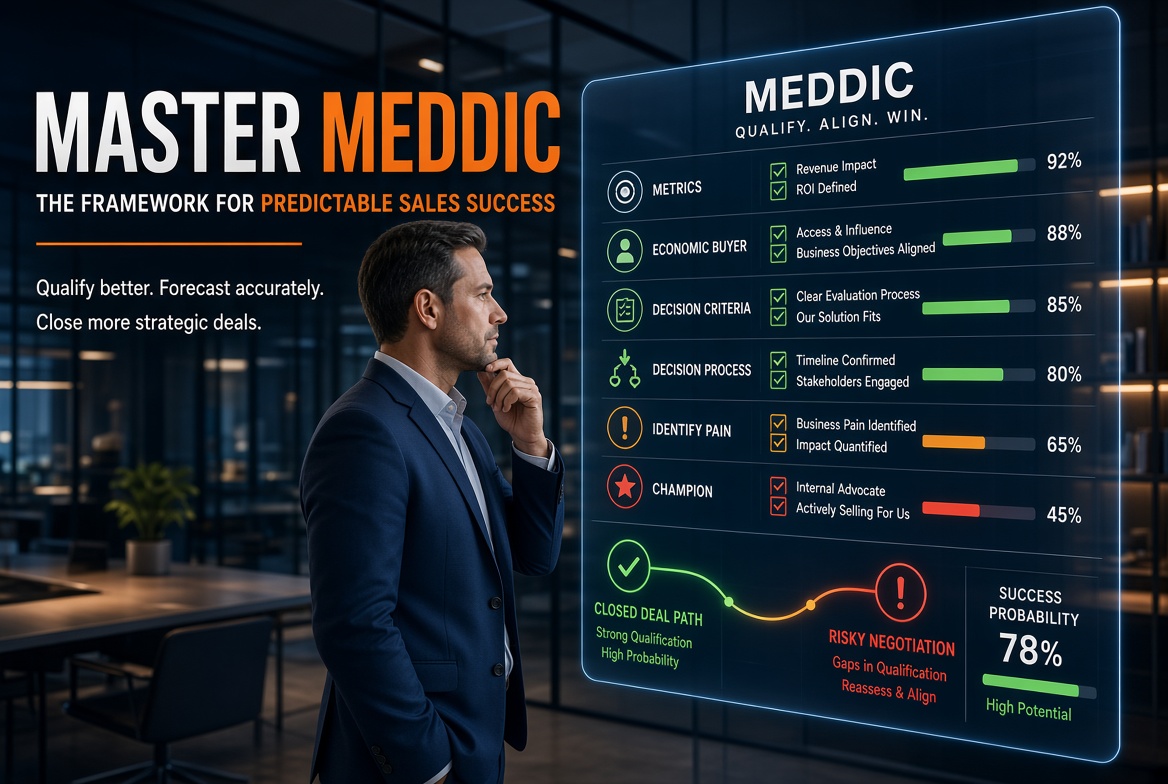 Como usar a técnica MEDDIC para descobrir se uma negociação realmente tem chance de fechar
